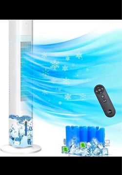 Windowless Portable Air Conditioner Ac Units with Remote, Evaporative Air Tower Cooling Fan,