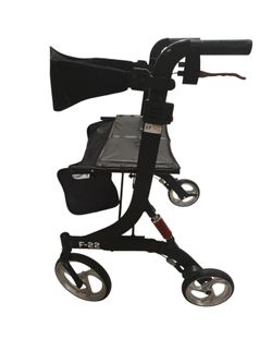 Extra Large Heavy Duty F-22 Four-Wheel Rollator Walker Capacity Up To 450lbs
