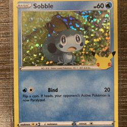Sobble Holo McDonald’s Pokémon 25th Anniversary