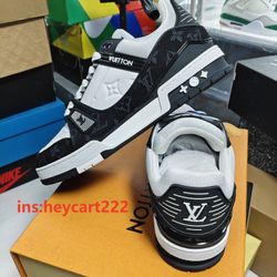 Louis Vuitton LV Trainer White Black