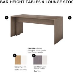 Enwork Landing Bar Height Table
