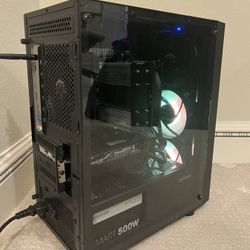 Gaming PC with new internals: Ryzen 5 5500, RX 580, 16GB DDR4 RAM