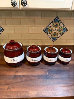 Vintage kitchen canisters
