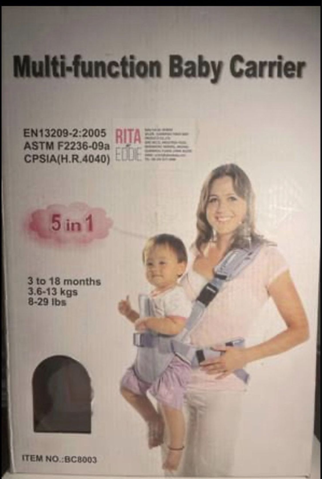 5 in 1 Multi-function Baby Carrier 3 to 18 months