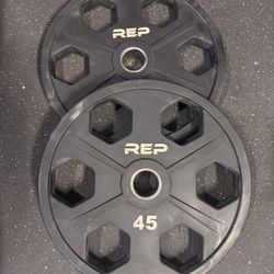 REP Fitness Equalizer 45lb Plates (Pair) - Urethane-Coated