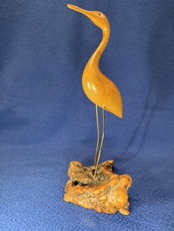 Vintage C. D. Holden MyrtleWood Hand Crafted Bird Figurine