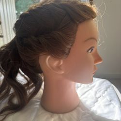 Head With Real Hair 