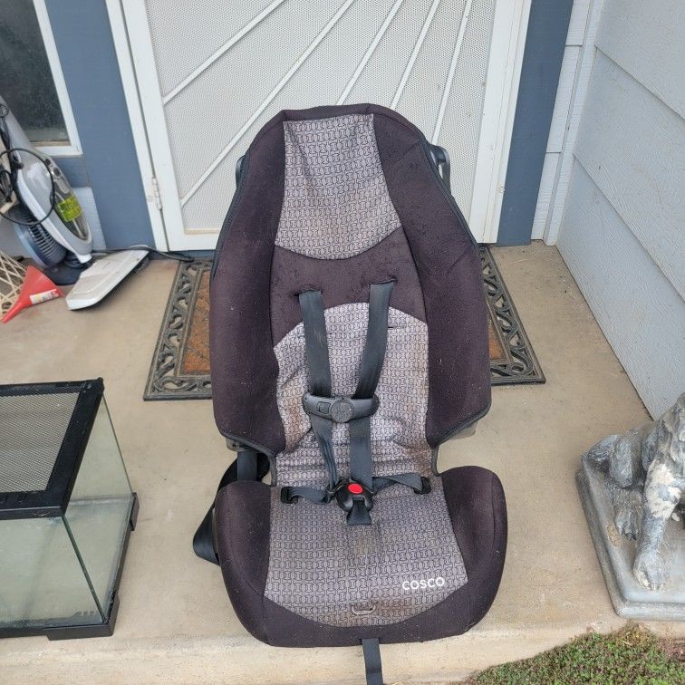 Booster seat with harness