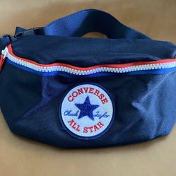 Converse All Star Logo Fanny Pack Waist Bag Navy Blue Red One Size