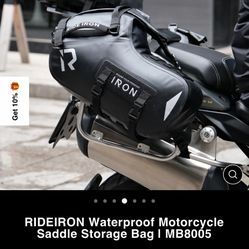 RIDEIRON Waterproof Motorcycle Saddle Bags