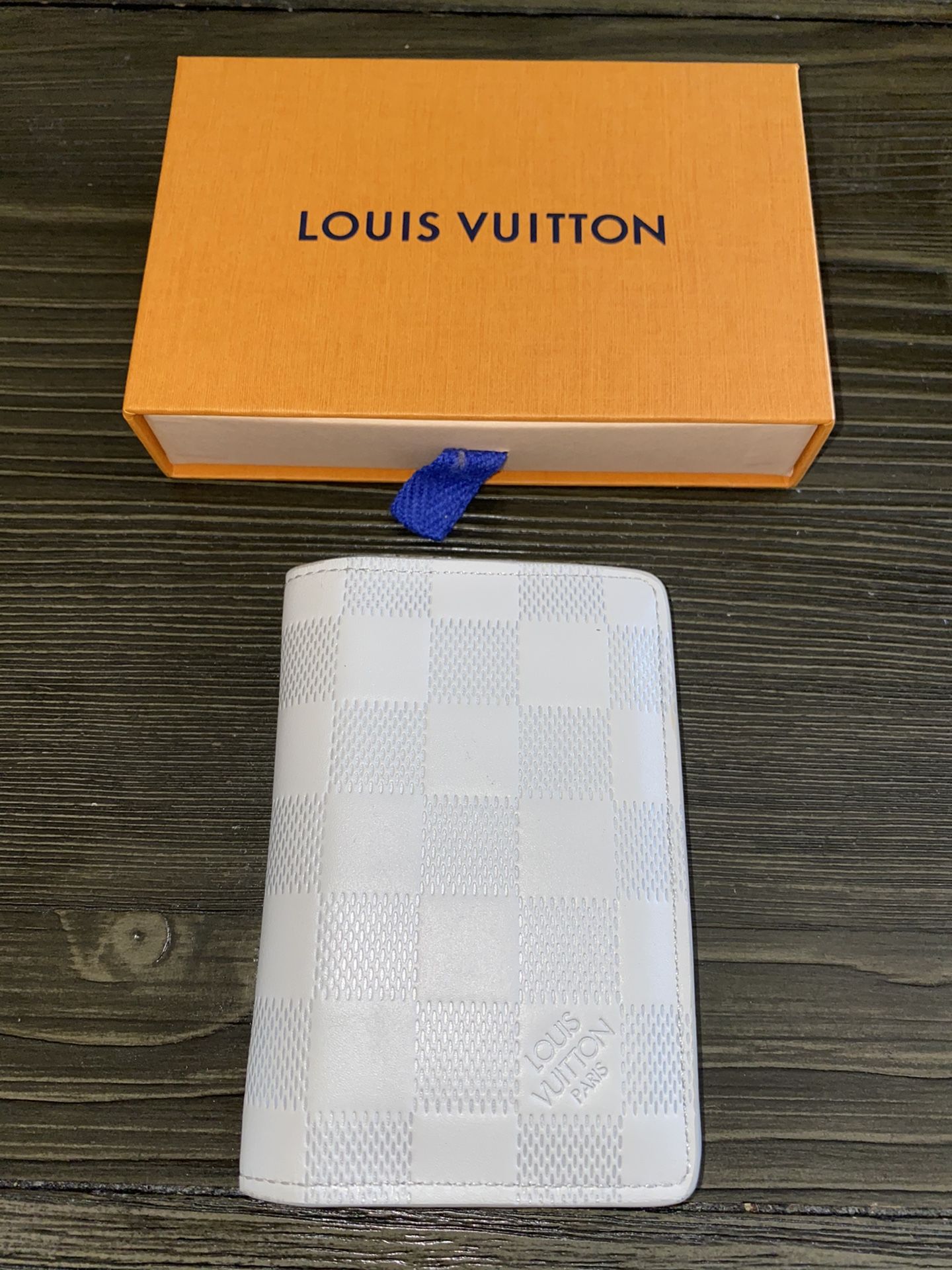 Authentic White Louis Vuitton Pocket Organize
