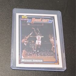 Michael Jordan card from 1992 in a hard protective case.   $12