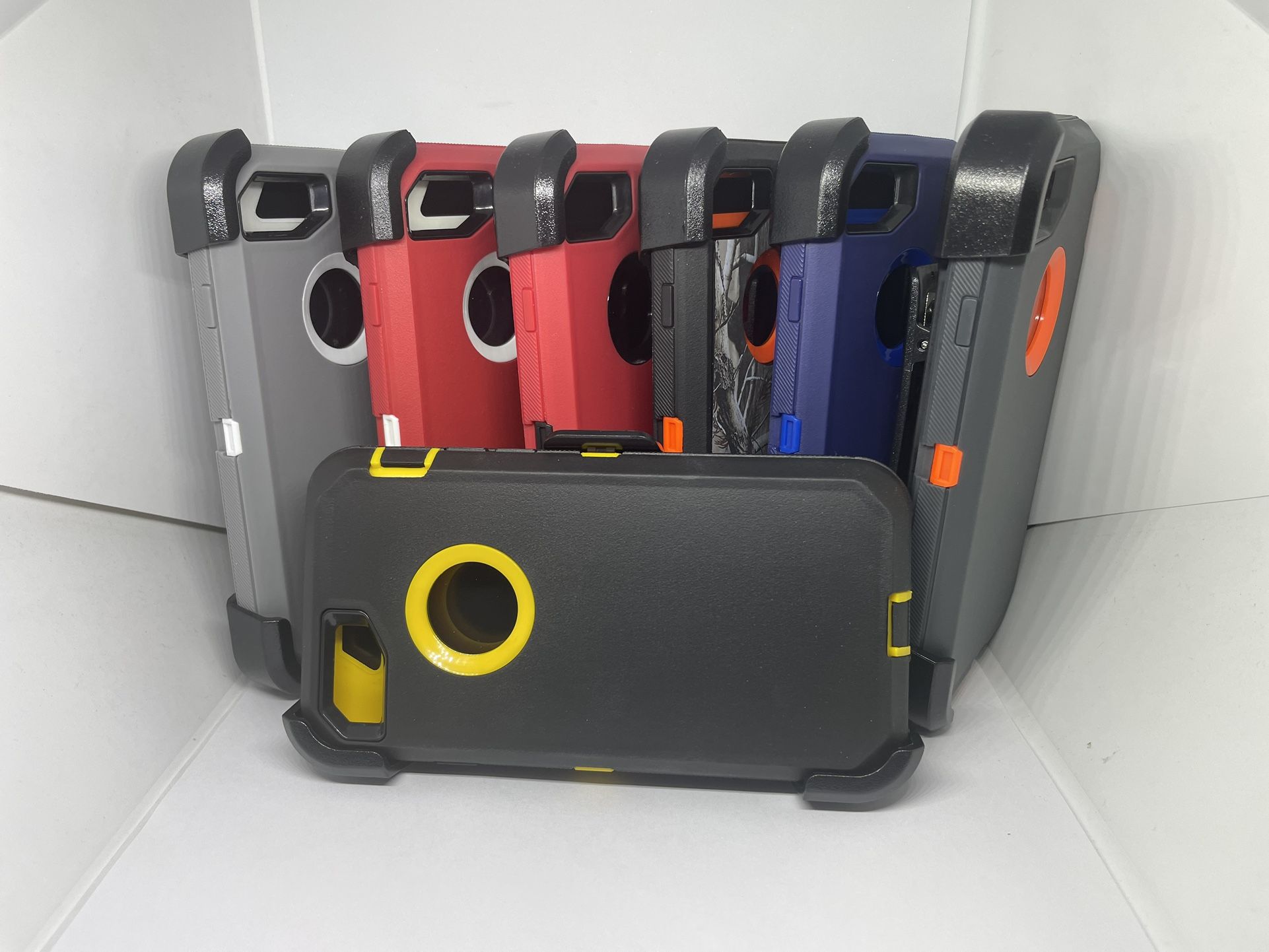 For iPhone 6, iPhone SE , iPhone 7/8 Case With Belt Clíp And Built-in Screen Protector 