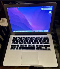 MacBook Air (13-inch, 2015 (Screen refurbished ) (Updated to (Monterey )Processor 1.6 GHz Dual-Core intel Core i5 Memory 8 GB 1600 MHz DDR3 Startup Un