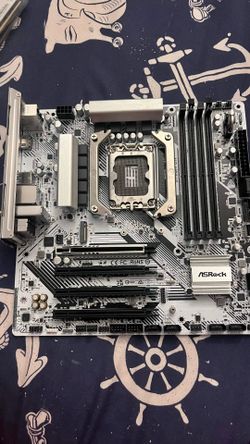 NEED GONE ASAP - MUST PICK UP - ASRock ATX Motherboard White and Black