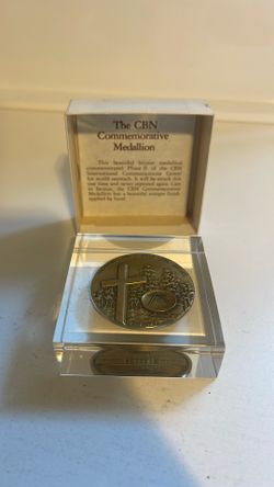 Vintage CBN commemorative medallion