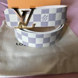 Louis Vuitton Azur Belt 95/38 + More Sizes Available 