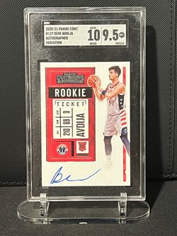 Deni Avdija 2020-21 Panini Contenders Rookie Ticket Auto SGC 9.5/Auto 10