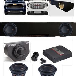 NEW BASS PACKAGE MEMPHIS Mojo 8” Installed For GMC SIERRA CHEVY SILVERADO 2019-up