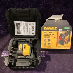 🧰🛠DEWALT 165ft. Red Self-Leveling Cross-Line Laser Level w/(3)AA Batts & Case-NEW!-$100!🛠🧰