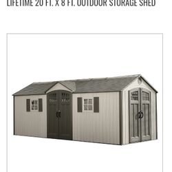 Lifetime 8 X 20  Vinyl Shed Price $3499 Set Up And Delivery Included