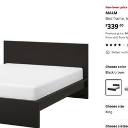 FREE- IKEA MALM King size bed frame 