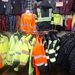 Work Jackets Size S To 5x Colors Orange, Neon Yellow , Black 