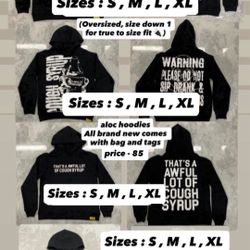 awful lotta cough syrup hoodie 