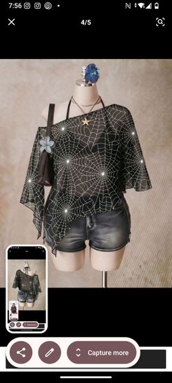 Black Spiderweb Print Off-Shoulder Top bundle take all
