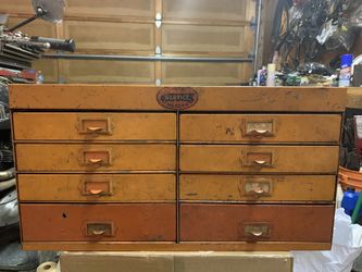 United motors service parts cabinet