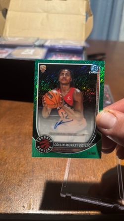 2025-26 Bowman Chrome Collin Murray-Boyles Green Shimmer Refractor Auto /99 (RC)
