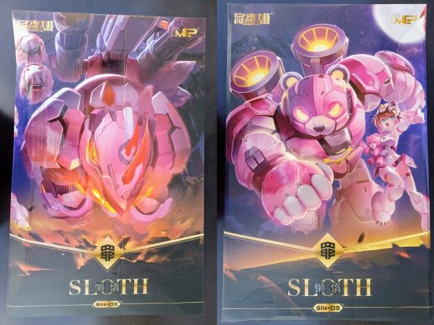 Seven Deadly Sins SIN-03 Sloth with Honey the Bear & Coconut the Rhino Model Kit Figures