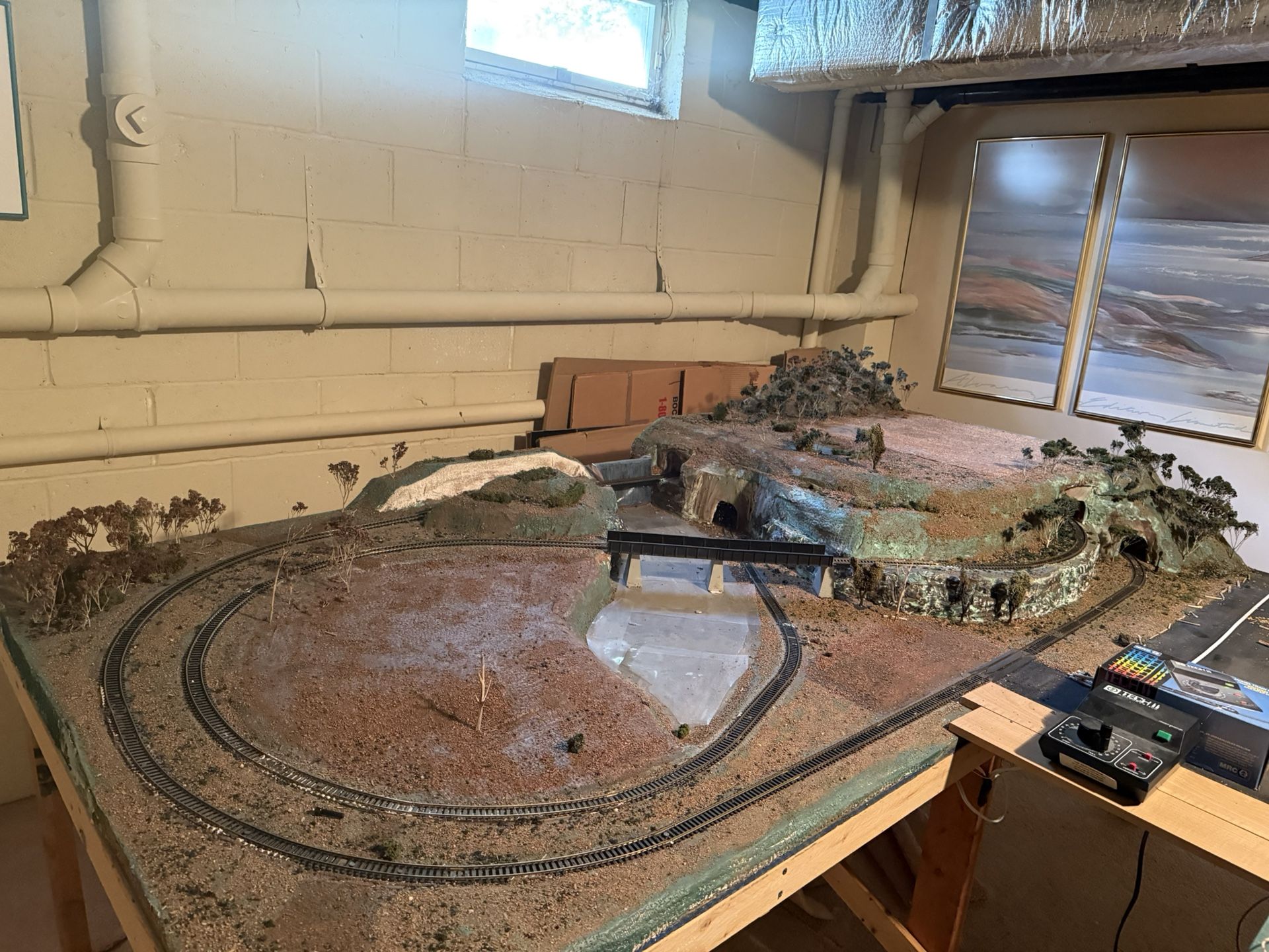 Free!! Scenic HO train setup