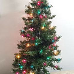 3-ft Pre-Lit Multi-Color Christmas Holiday Tree