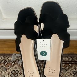 A New Day Black Sandals