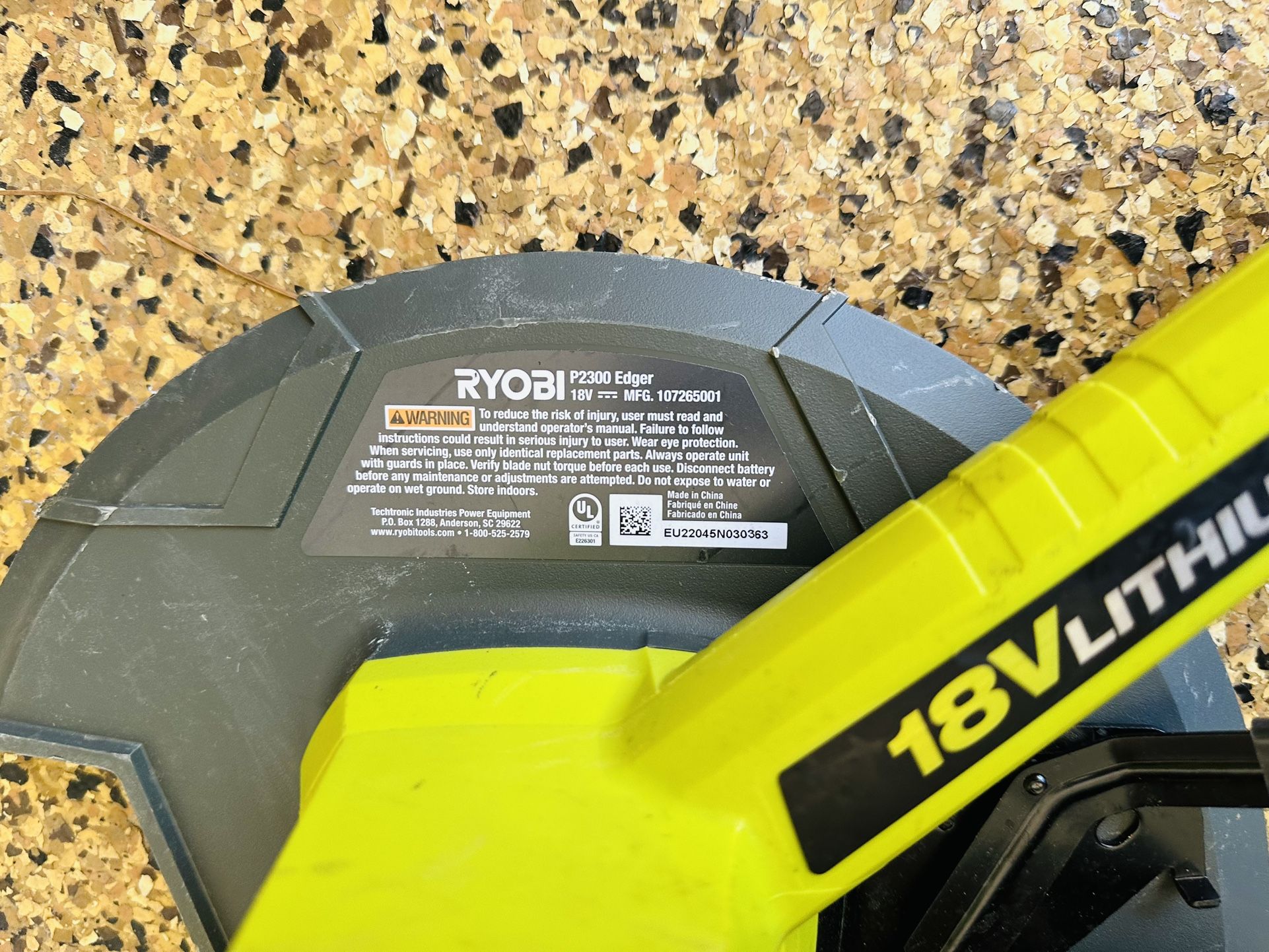 Ryobi p2300 edger sale