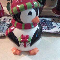 David's  Cookies Penguin  Cookie Jar