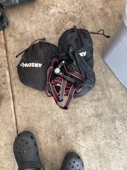 Husky Ratchet Tie-Down Straps with Bags