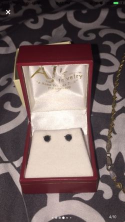 black diamond earrings