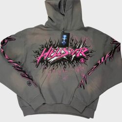 Hellstar grey hoodie 