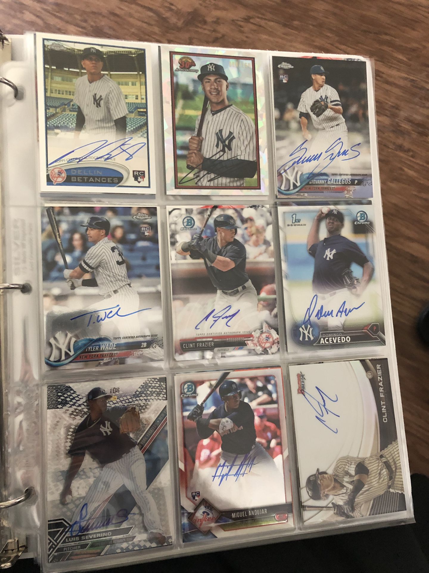 Autographed mlb baseball cards