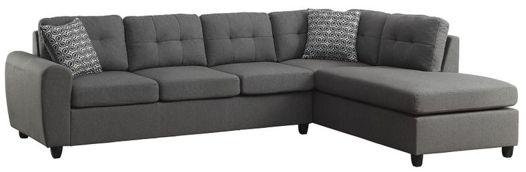 New Grey Fabric Sectional Delivery