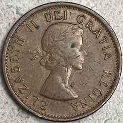 ERROR!! 1962 Canadian Cent - “Hanging 2”