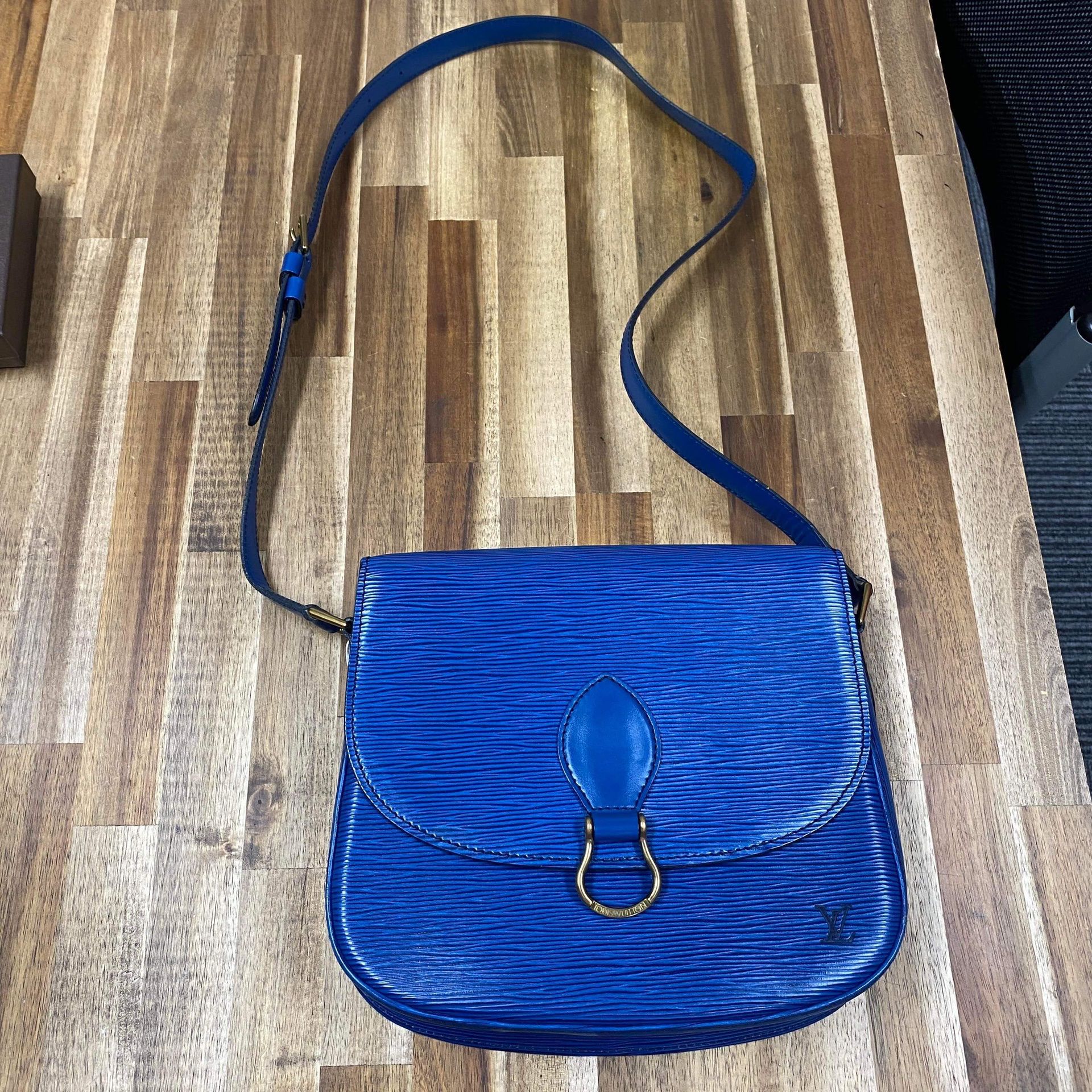 vintage blue louis vuitton bag