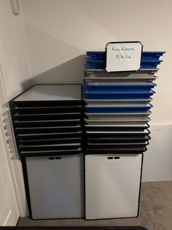 Zion vertical display cases with side risers