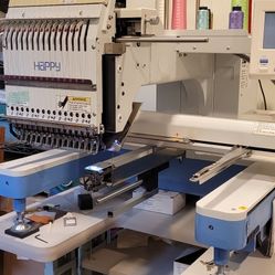 Happy HCD1501 Embroidery Machine Plus ALL the supplies and accessories! 