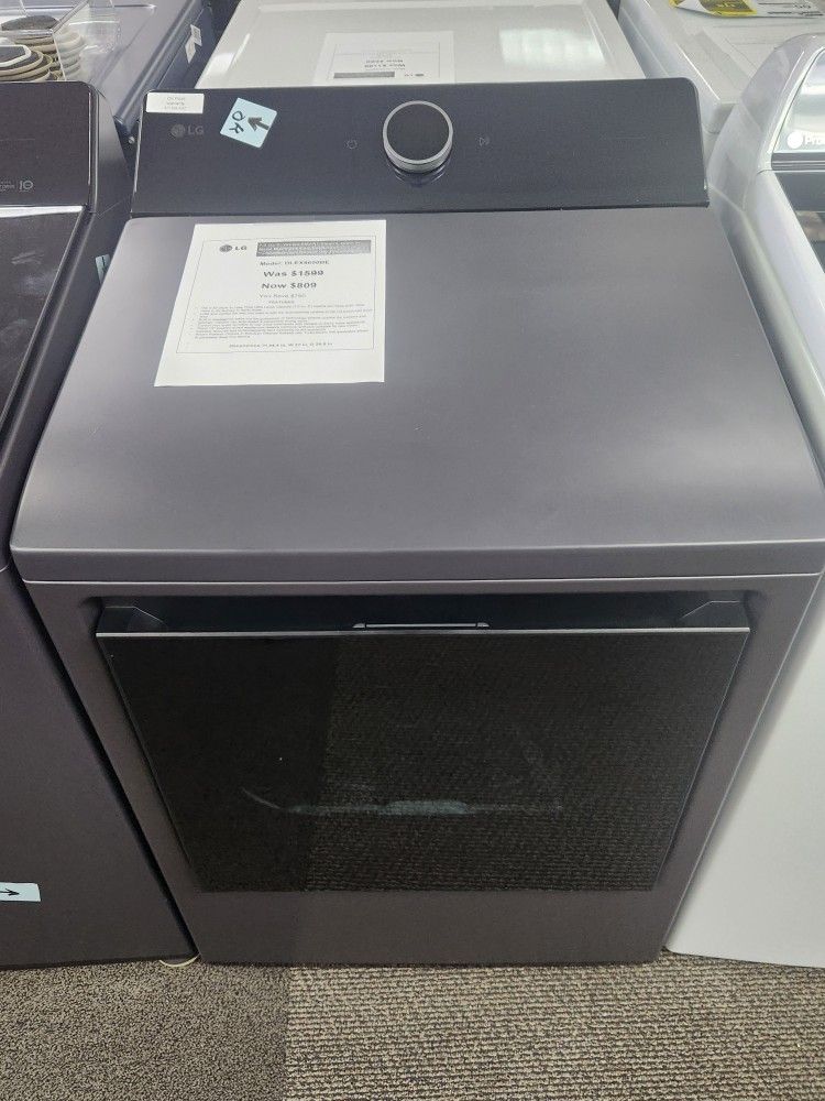 7.3 cu. ft. Vented SMART Electric Dryer in Matte Black with Easy Load Door, TurboSteam and Sensor Dry Technology