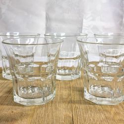 Vintage Libbey Rock Water Glasses Set of 5 