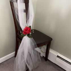 Pew/ chair decor