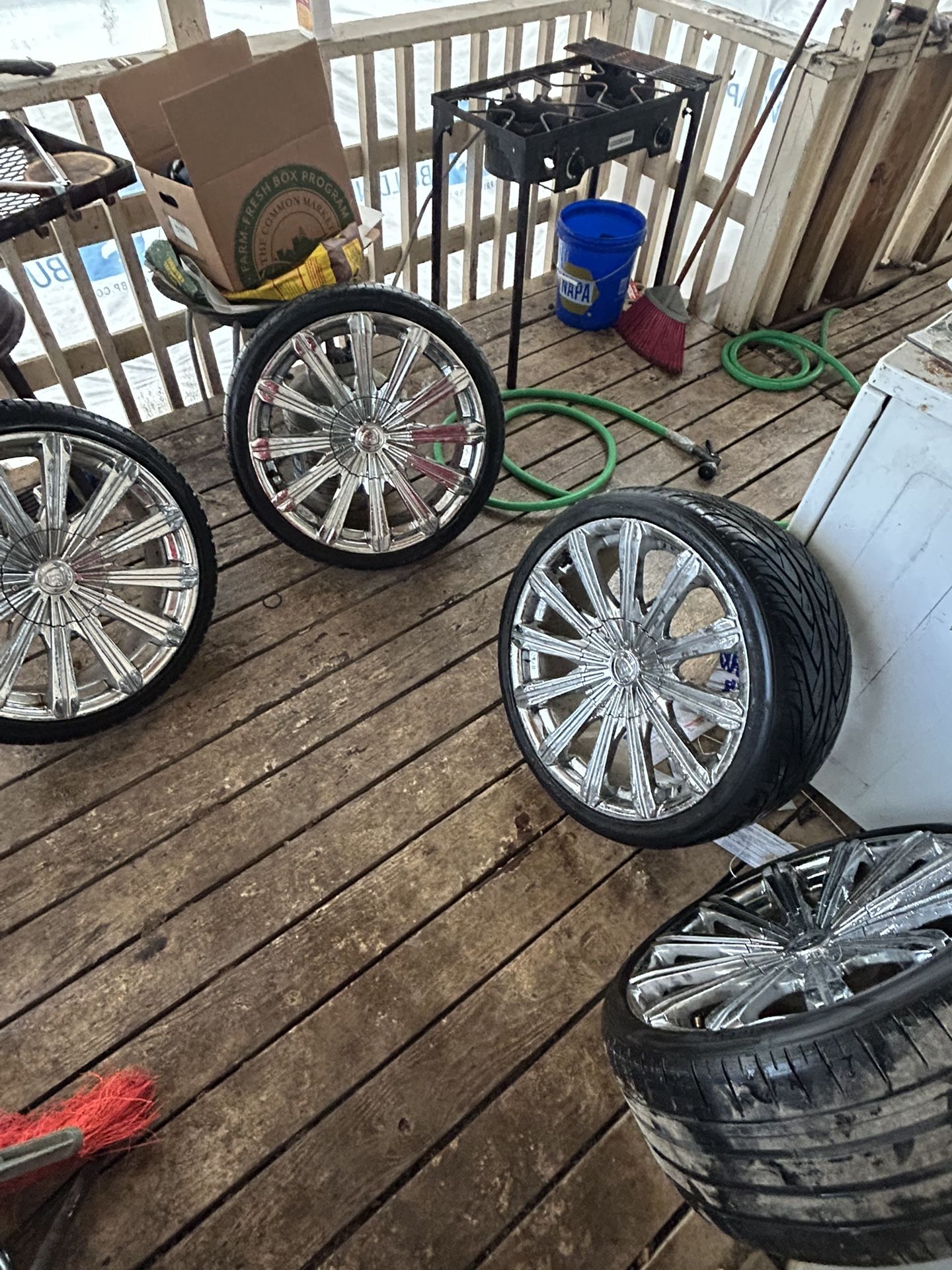 20 Inch Universal Chrome Rims